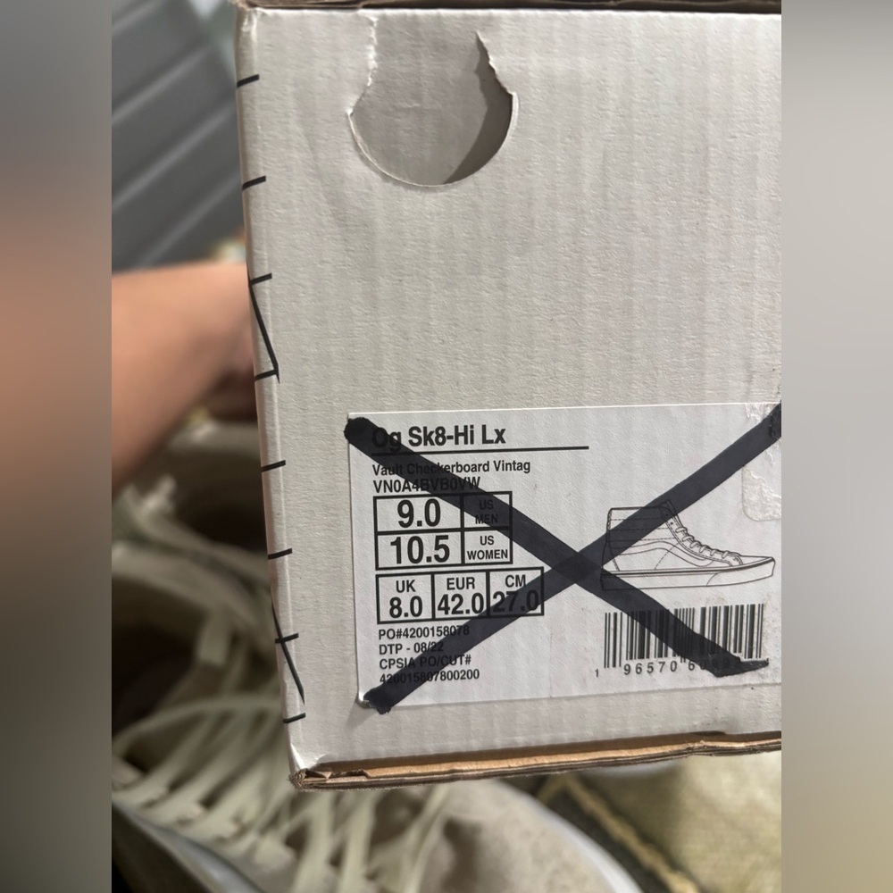 Vans Off-White High-Top Sneakers - Picture 9 of 9